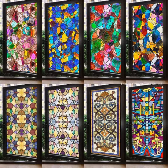 Verre Tiffany/œuvres d'art/fenêtres d'église/portes/dôme/décorations murales/carreaux de mosaïque DIY/vitraux