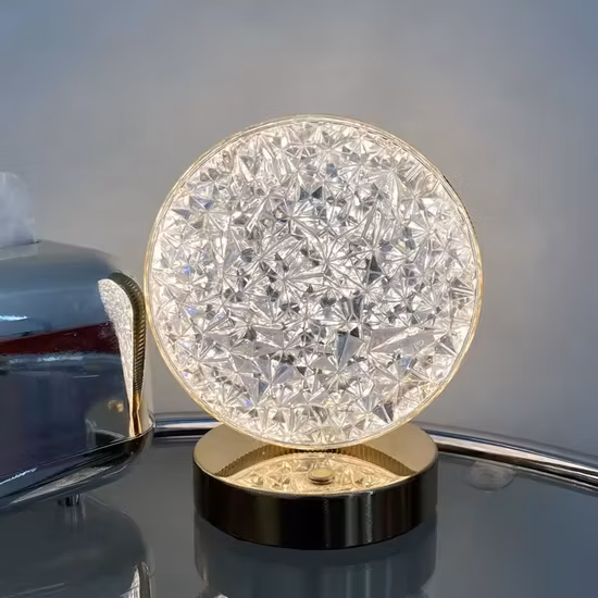 Abat-jour en vitrail de luxe, lumières LED, décoration de chambre à coucher, lampe de Table Tiffany pour la maison, décoration de salon